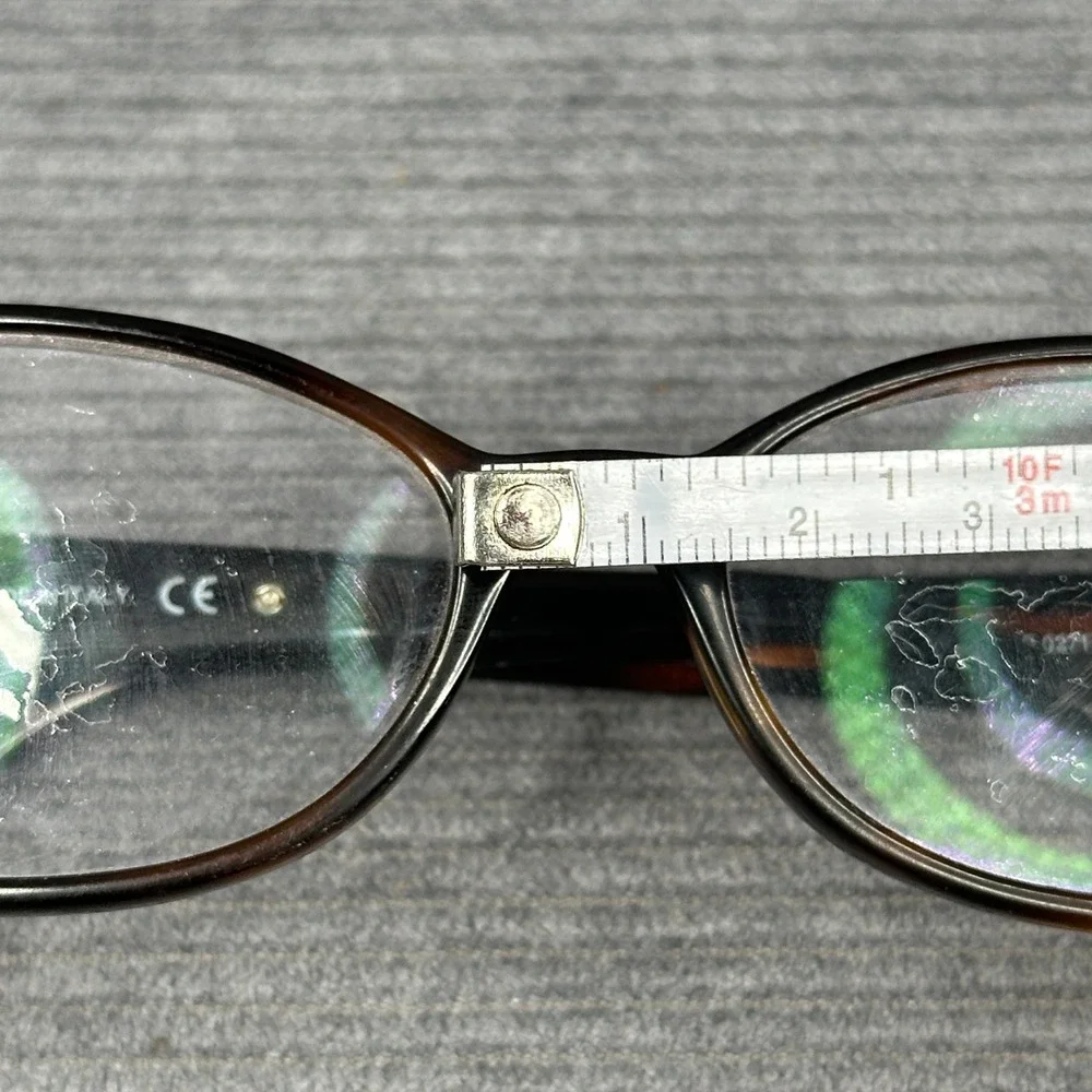 Hugo Boss 0271 H9J Tortoise Oval Eyeglasses Frames Italy 135 Y2k
